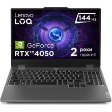 Ноутбук Lenovo LOQ 15IRX9, 15.6/Intel Core i5-13450HX/32GB/SSD 1TB/GeForce RTX 4050, 6GB/DOS/Luna grey (83DV01C6RA)