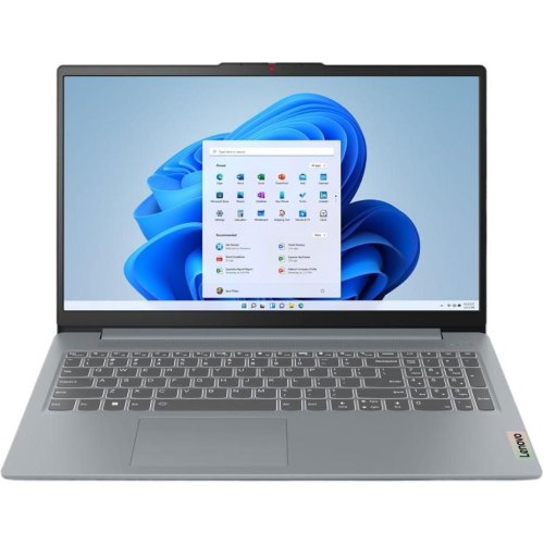 Ноутбук Lenovo IdeaPad Slim 3 15AMN8, 15.6/AMD Ryzen 5 7520U/16GB/SSD 512GB/AMD Radeon 610M Graphics/DOS/сірий (82XQ00LPRA)