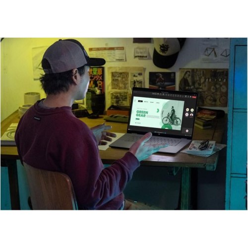 Ноутбук HP OmniBook X Flip x360 16-ar0004ua, 16 Touch/AMD Ryzen AI 5 340/16GB/SSD 512GB/UMA/Win11/сірий (C3VD4EA)