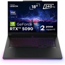 Ноутбук Lenovo Legion 9 18IAX10, 18/Intel Ultra 9 275HX/64GB/SSD 2TB/GeForce RTX 5090, 24GB/DOS/Eclipse black (83EY005ARA)