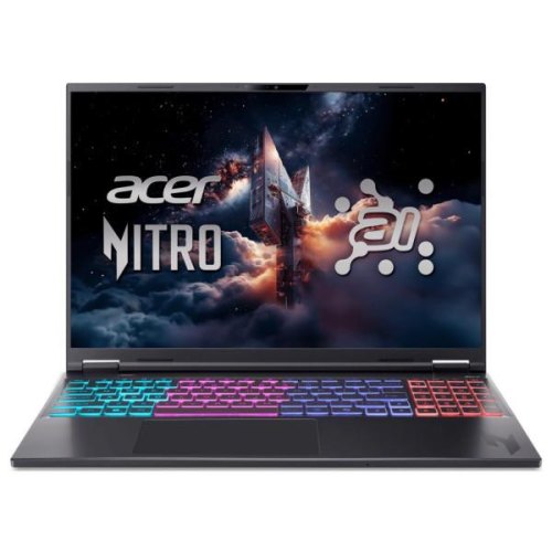 Ноутбук Acer Nitro 16S AI AN16S-61-R7HR, 16/AMD Ryzen AI 9 365/32GB/SSD 1TB/GeForce RTX 5060, 8GB/DOS/чорний (NH.QXUEU.002)
