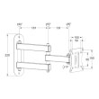 Кронштейн Walfix R-280B 15 - 25 VESA: 100x100
