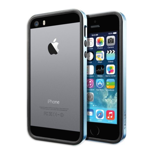 Бампер Spigen iPhone 5 / 5S / SE Neo Hybrid EX Black Blue
