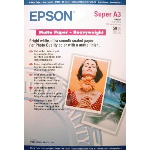 Папір Epson A3+ Matte Paper-Heavyweight, 50л.