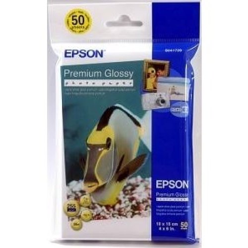 Папір Epson 100mmx150mm Premium Glossy Photo Paper, 50л.