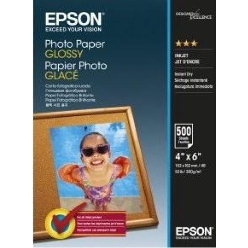 Папір Epson 100mmx150mm Glossy Photo Paper, 500л