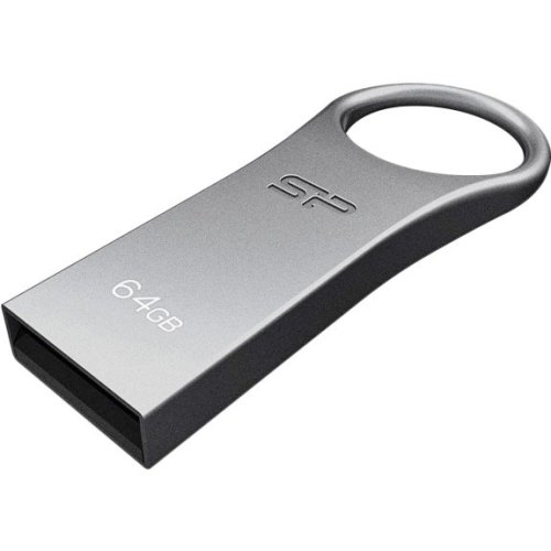 USB флеш 64Gb Silicon Power USB 2.0 Firma F80 Сріблястий (SP064GBUF2F80V1S)