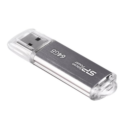 USB флеш 64GB Silicon Power Ultima II Silver (SP064GBUF2M01V1S) метал, сріблястий, USB 2.0