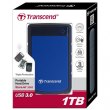 Зовнішній жорсткий диск 1TB Transcend StoreJet 25H3P (TS1TSJ25H3B) 2.5 USB3.0 Black-Blue