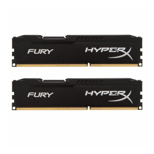 Модуль памяті DDR3, 16GB (2x 8GB) 1600MHz, HyperX Fury Black (HX316C10FBK2/16)