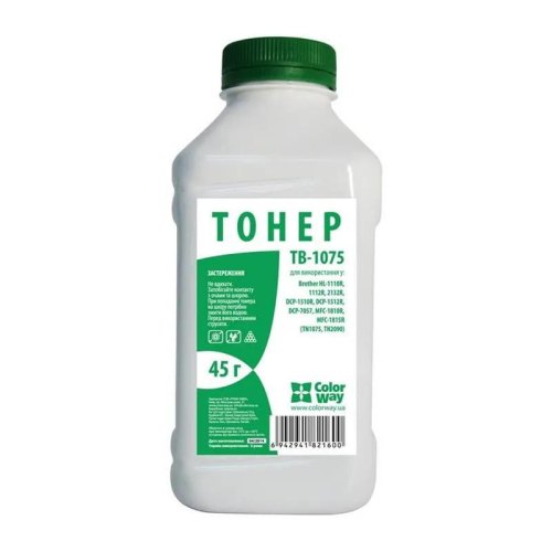 Тонер ColorWay Brother HL-1112/2132, DCP-1521/7057 (TB-1075) 45 г