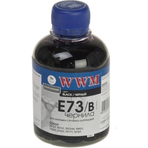Чорнило WWM (200 г) EPSON Stylus CX3700/T26/TX106/SX125 (Black) E73/B