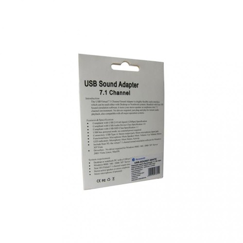 Звукова карта Dynamode USB 8 (USB-SOUND7-WHITE)