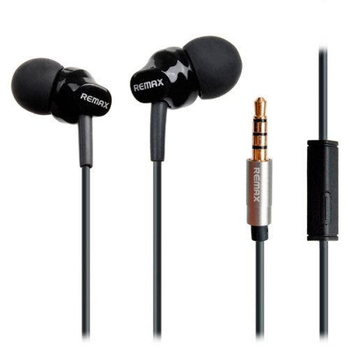 Навушники з мікрофоном (гарнітура), Remax RM-501 Black