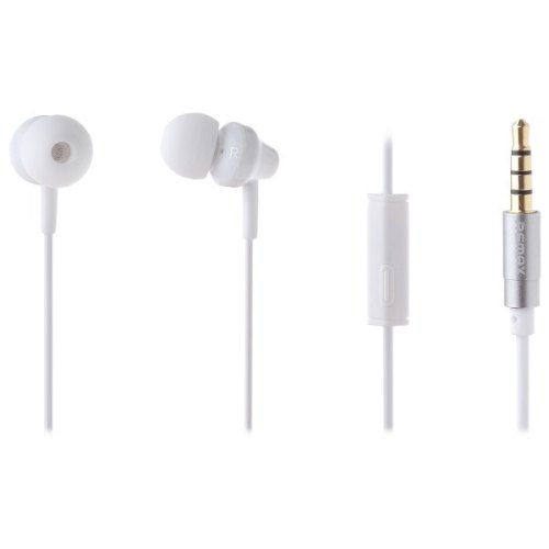 Навушники з мікрофоном (гарнітура), Remax RM-501 White