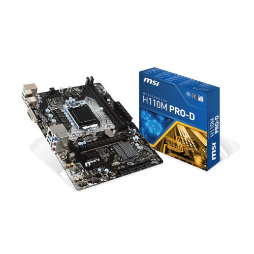 Материнська плата MSI H110M PRO-D (s1151, Intel H110, PCI-Ex16)