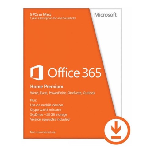 Офісний додаток Microsoft Office 365 для дому 5 ПК або Мас (електронна ліцензія) (6GQ-00084)