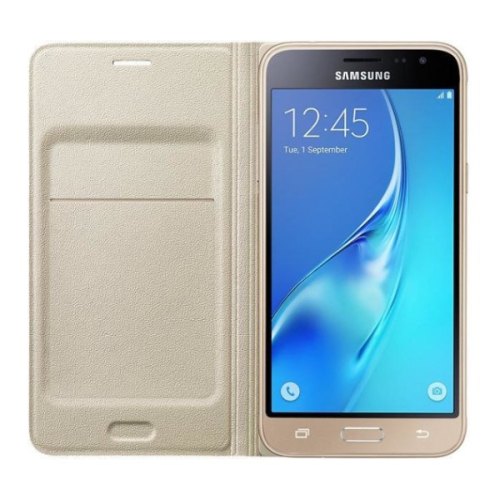 Чохол Samsung J3 2016 EF-WJ320PFEGRU Flip Wallet, Gold