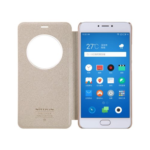 Чохол книжка Nillkin Sparkle Series для Meizu M3 Note Gold