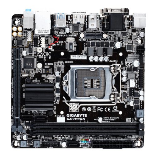 Материнська плата Gigabyte GA-H110N (s1151, Intel H110, PCI-Ex16)