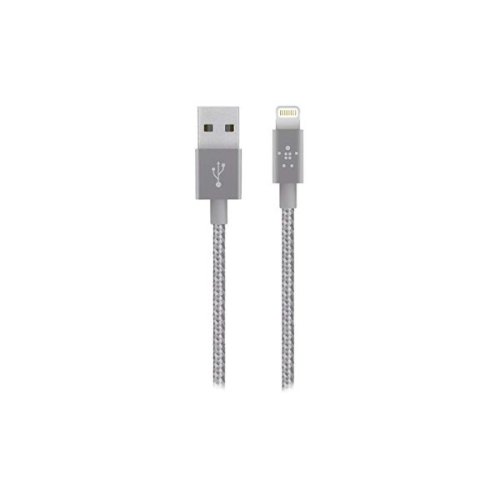 Кабель Belkin Metallic, Apple iPhone 5 (Lightning), Silver