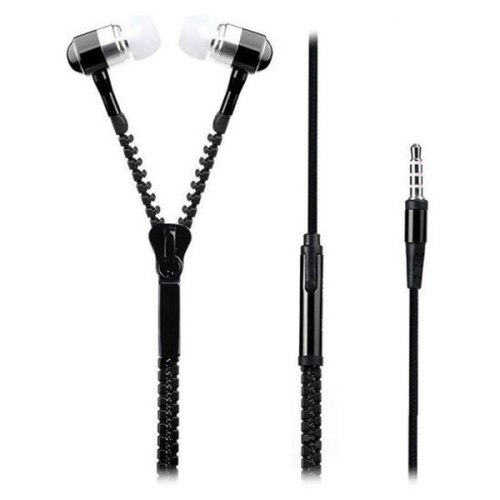 Навушники  Змейка (ZIP) Black