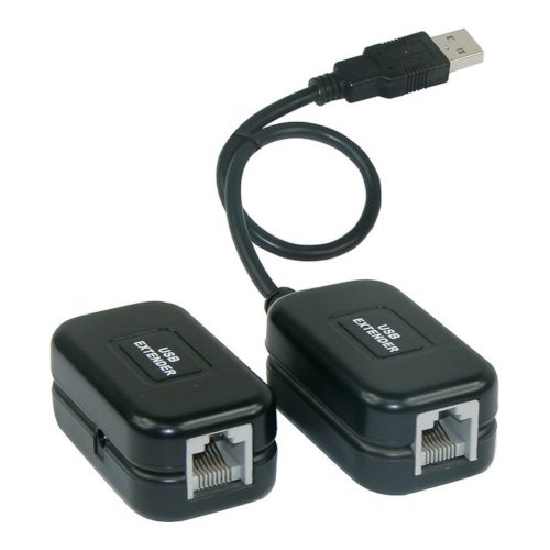 Кабель USB-подовжувач, Viewcon (VE399), по витій парі до 60м, USB1.1, активний, без БЖ