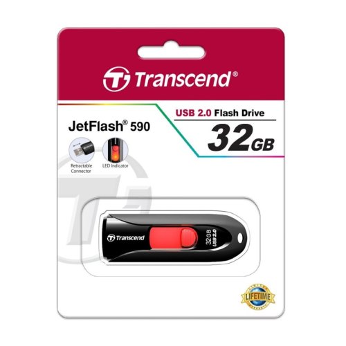 USB флеш 32GB Transcend JetFlash 590 Black (TS32GJF590K)