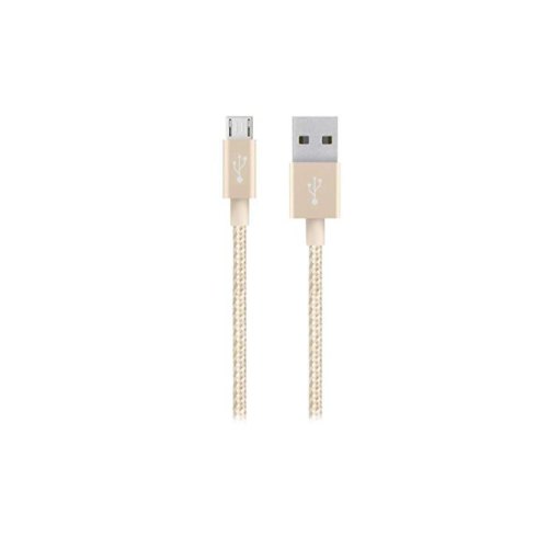 Кабель Belkin Metallic, microUSB, Gold
