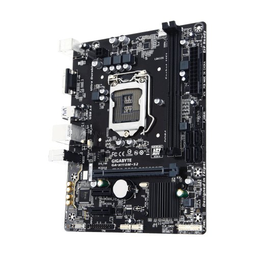 Материнська плата Gigabyte GA-H110M-S2 (s1151, Intel H110, PCI-Ex16)