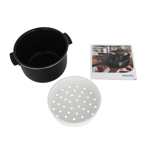 Мультиварка PHILIPS HD4749/03 чаша 5л., 22 програми з 3D нагрівом, потужність: 1070 Вт, колір: чорний