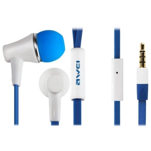 Навушники з мікрофоном (гарнітура), AWEI ES300i, White