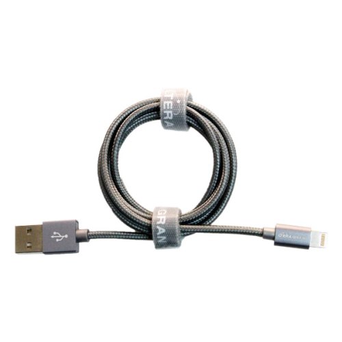 Кабель Grand Braided Apple iPhone 5/SE/6/7 (Lightning), Grey