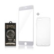 Накладка Remax Crystal SET TPU case +скло для iPhone 7/8 (4.7) White