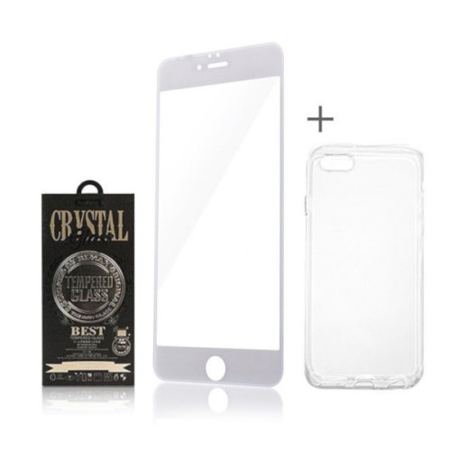 Накладка Remax Crystal SET TPU case +скло для iPhone 7/8 (4.7) White