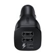 Автомобільний зарядний пристрій Samsung EP-LN920BBEGRU, 2 USB, + Кабель microUSB, 2000mA/5В