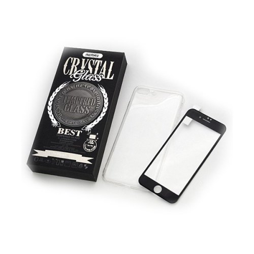 Накладка Remax Crystal SET TPU case +скло для iPhone 7/8 (4.7) Black