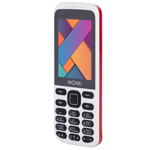 Мобiльний телефон Nomi i244 White-Red