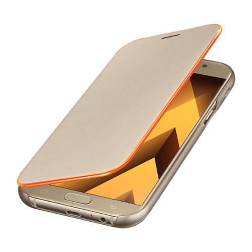 Чохол Samsung A7 2017 (A720) EF-FA720PFEGRU, Neon Flip Cover, Gold