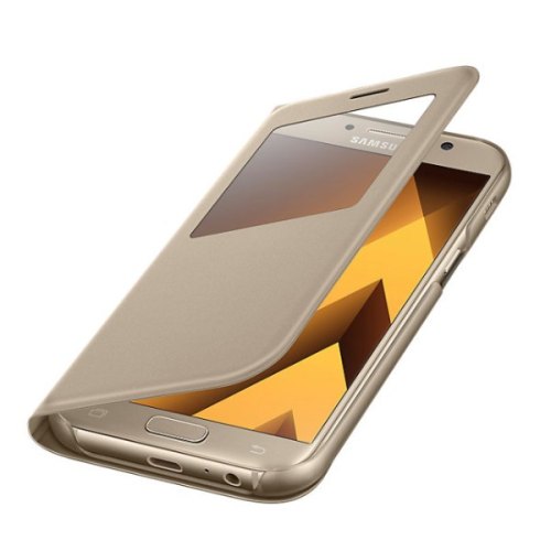 Чохол Samsung A5 2017 (A520) EF-CA520PFEGRU, S View Standing Cover, Gold