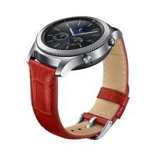 Ремінець шкіряний для Samsung Gear S3 Classic ET-YSA76MREGRU, Red Aligator