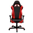 Крісло для геймерів DXRACER RACING OH/RE0/NR (чорні/червоні вставки) PU шкіра, AL основа