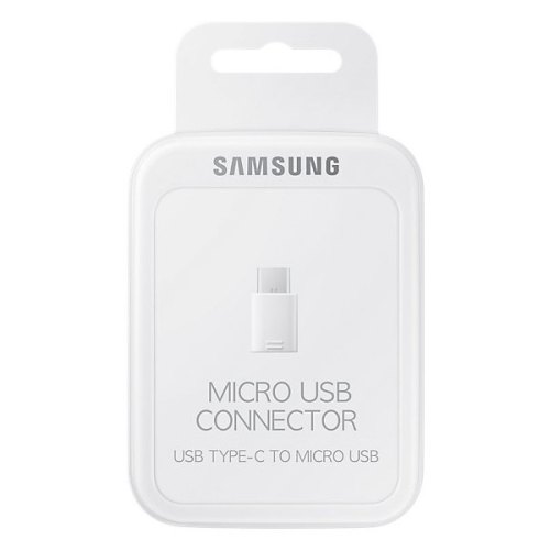 Конектор (USB Type-C to microUSB) Samsung EE-GN930BWRGRU, White
