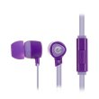 Навушники дротові з мікрофоном, Ergo VM-201 Violet (HB-2115V)