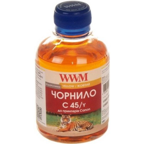 Чорнило WWM для Canon CL-441/CL-446/CLI-451Y 200г Yellow (C45/Y)