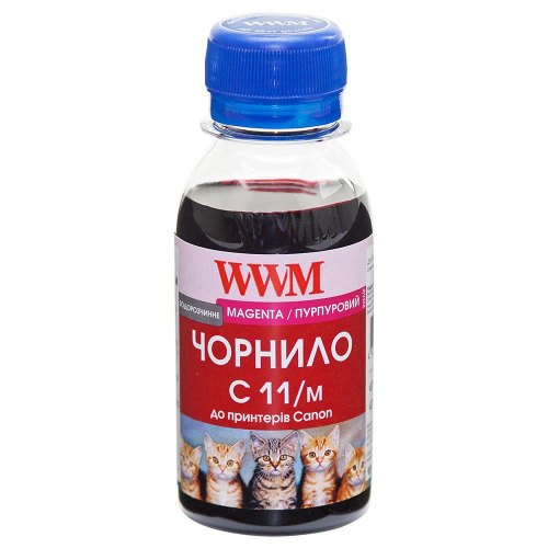 Чорнило WWM для Canon CL-511С/CL-513С/CLI-521M 100г Magenta (C11/M-2)
