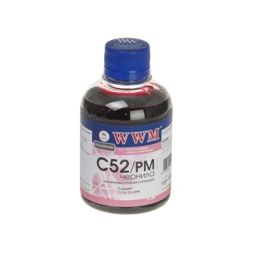 Чорнило WWM для Canon CL-52P/CLI-8PM 200г Photo Magenta (C52/PM)