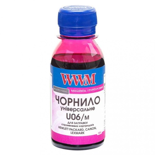 Чорнило WWM для Canon/HP/Lexmark 100г Magenta (U06/M-2)