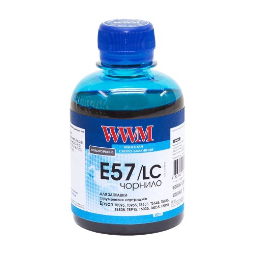 Чорнило WWM для Epson Stylus Photo R2400/R2880 200г Light Cyan (E57/LC)