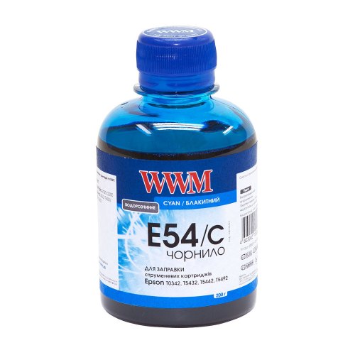 Чорнило WWM для Epson Stylus Pro 7600/9600 200г Cyan (E54/C)